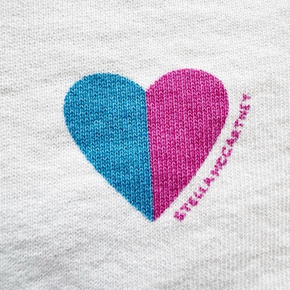 Stella McCartney Kids Colorful Hearts Crewneck Sweatshirt Girls Size 10 Designer - Picture 7 of 16